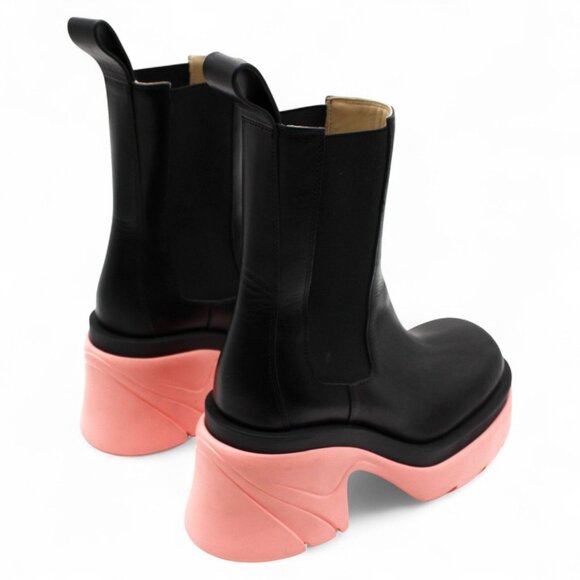 Wardrobe 02 Flash Contrast-Sole Tire Ankle Boots - Picture 5 of 7